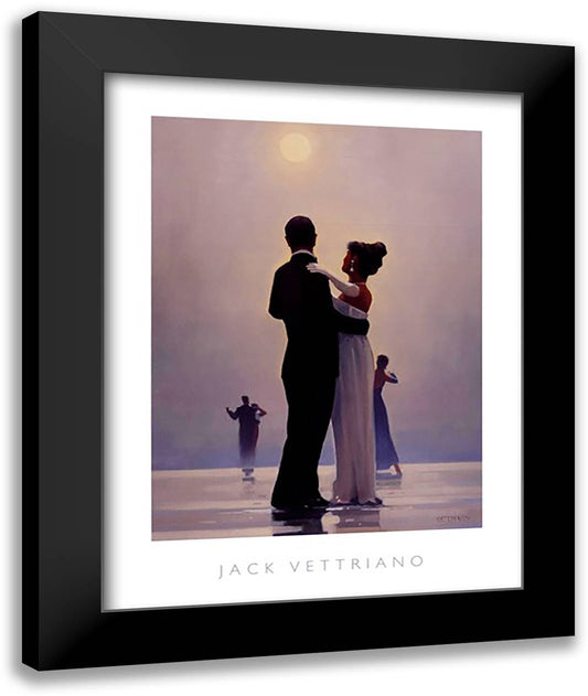 Dance Me to the End of Love 20x20 Black Modern Wood Framed Art Print Poster by Vettriano, Jack