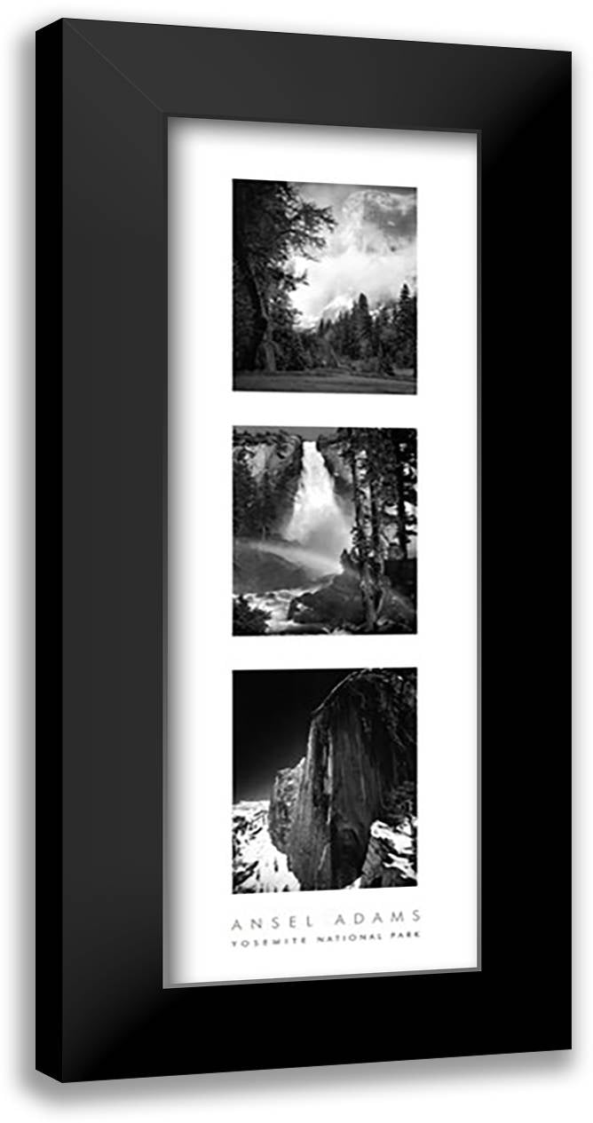 Yosemite National Park 16x40 Black Modern Wood Framed Art Print Poster by Adams, Ansel