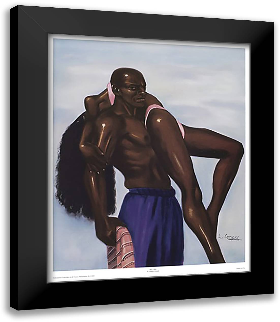 My Girl 21x26 Black Modern Wood Framed Art Print Poster by Cooper, Laurie