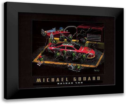 Nasbar 500 34x28 Black Modern Wood Framed Art Print Poster by Godard, Michael