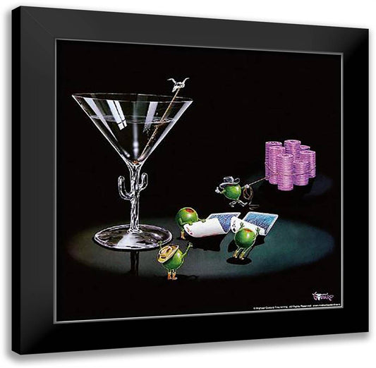 Pocket Rockets 16x16 Black Modern Wood Framed Art Print Poster by Godard, Michael