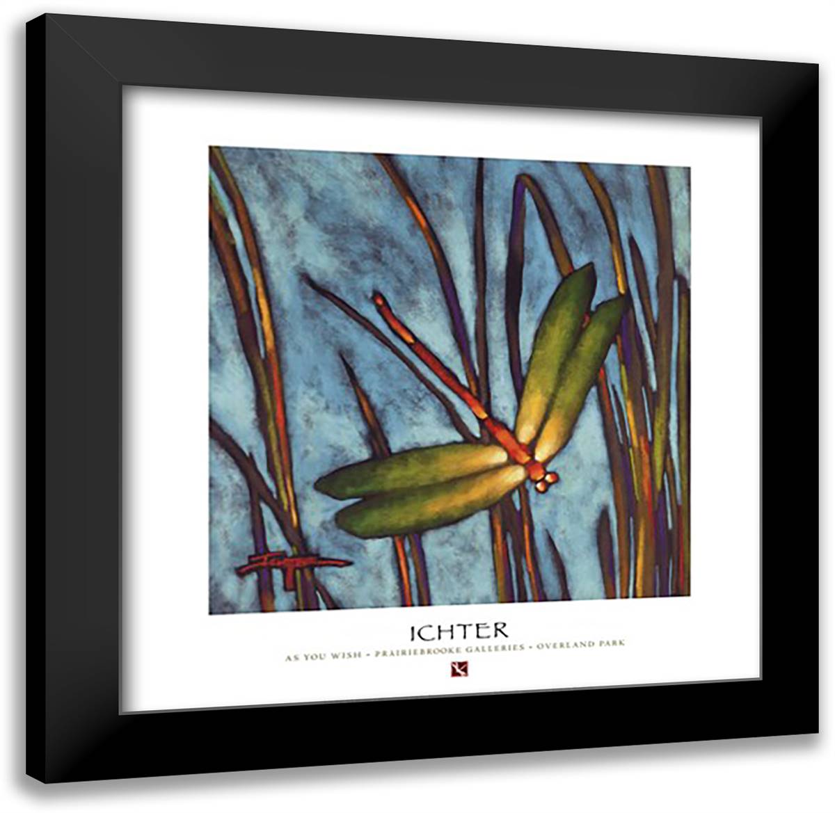 As You Wish 20x20 Black Modern Wood Framed Art Print Poster by Ichter, Robert