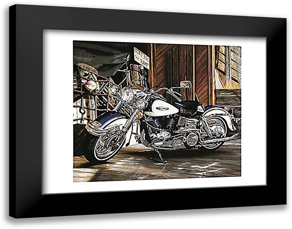 Catch of the Day 36x28 Black Modern Wood Framed Art Print Poster by Jacobs, Scott