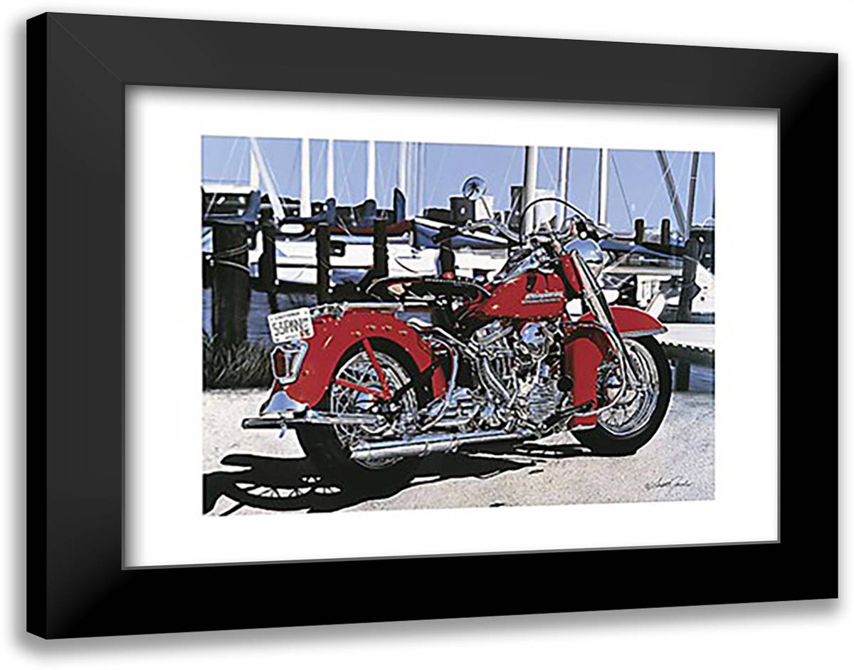 Panacea 36x28 Black Modern Wood Framed Art Print Poster by Jacobs, Scott