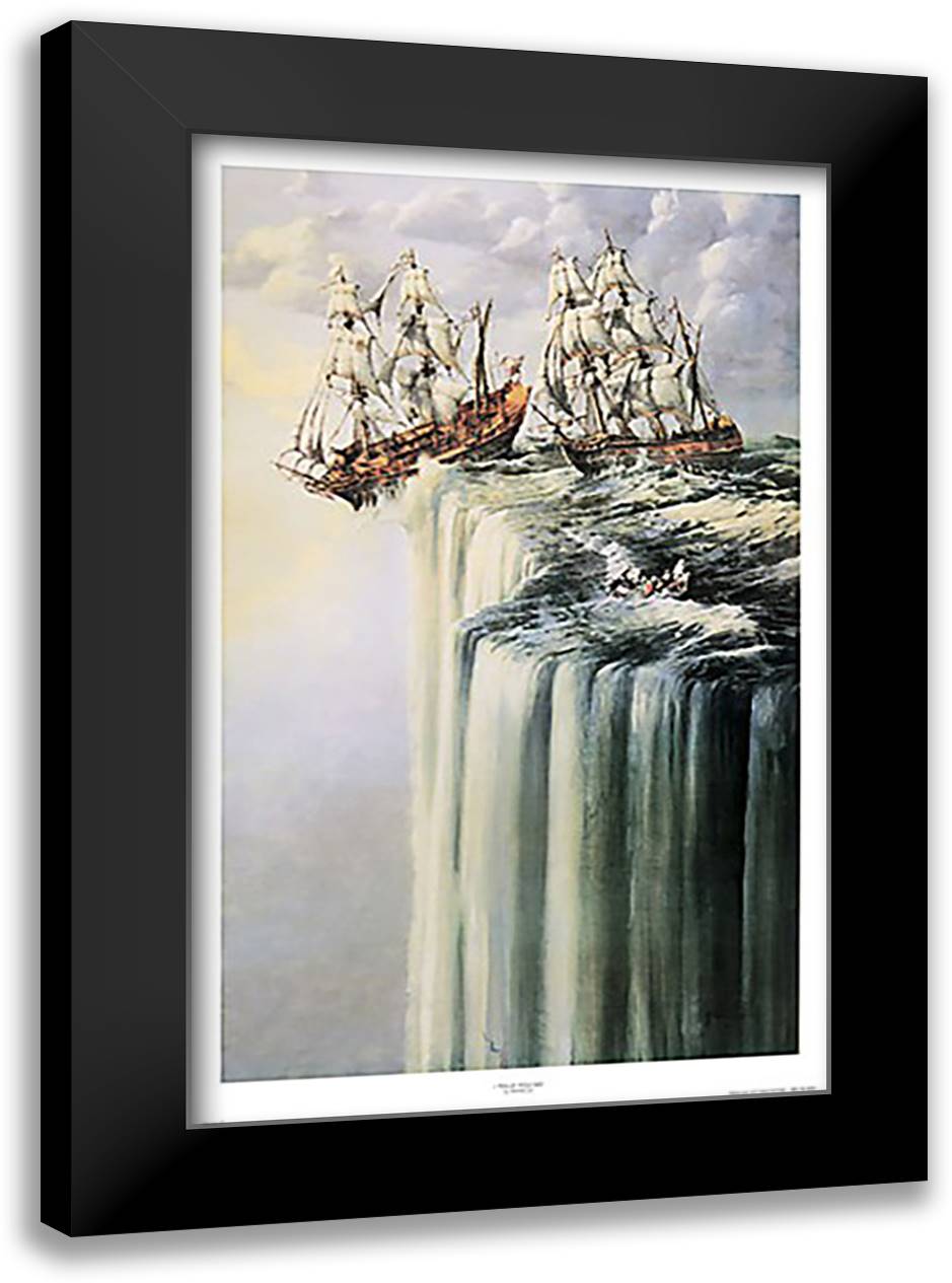 I Told You So 25x39 Black Modern Wood Framed Art Print Poster by Miracle, Ed