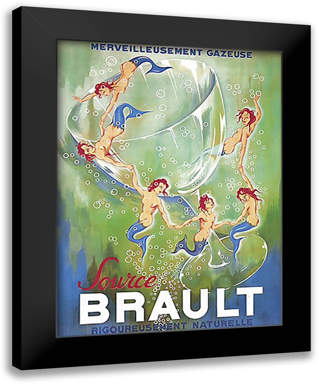 Source Brault 28x37 Black Modern Wood Framed Art Print Poster by Noyer