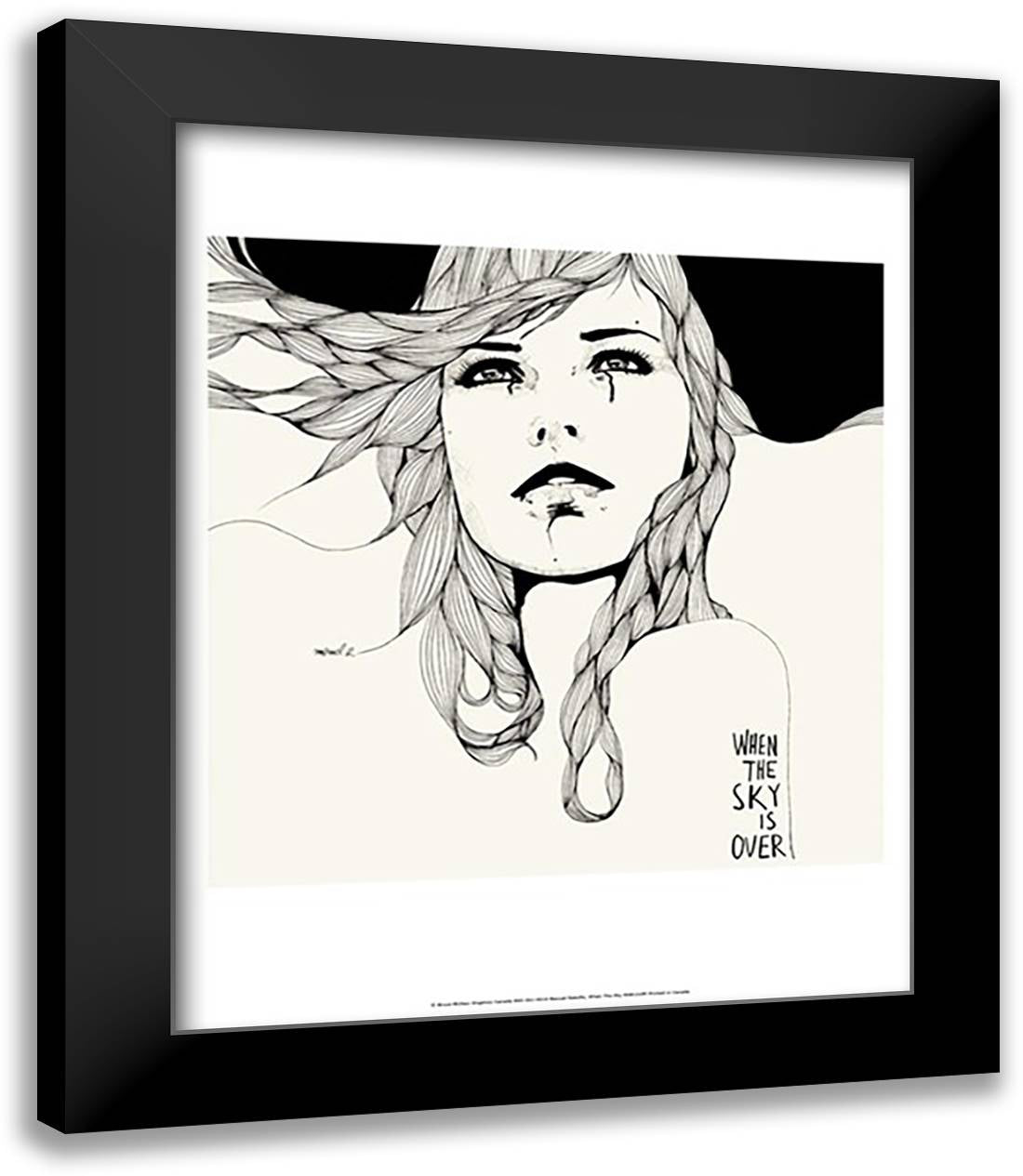 When the Sky 15x18 Black Modern Wood Framed Art Print Poster by Rebollo, Manuel