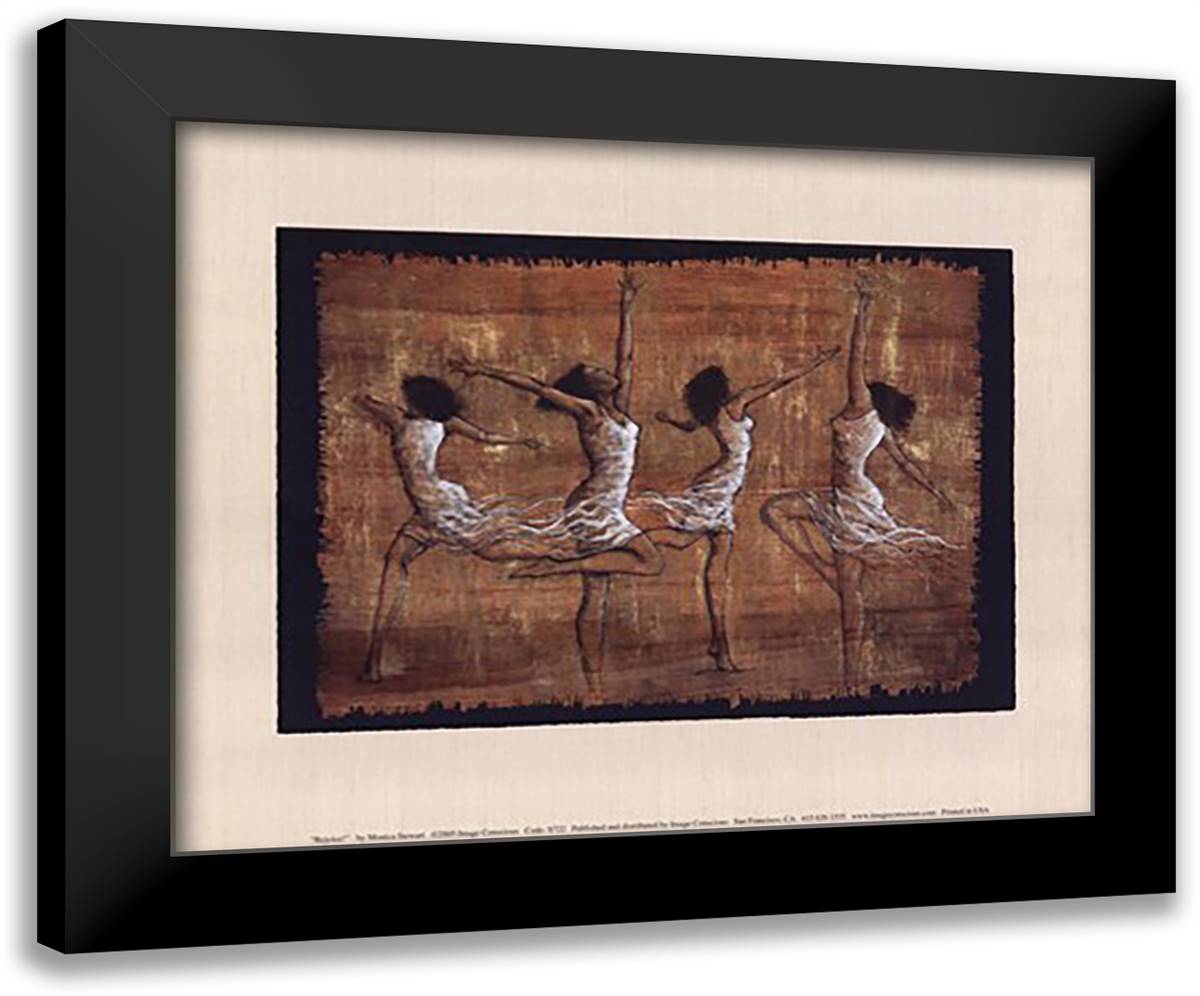 Rejoice! (10 x 8) 14x12 Black Modern Wood Framed Art Print Poster by Stewart, Monica