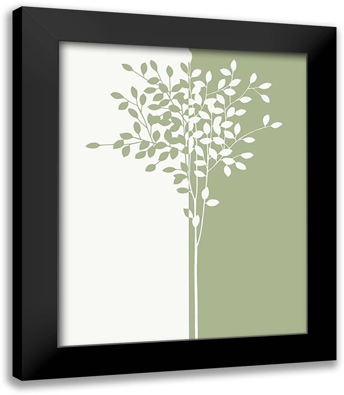 Arbor II 26x32 Black Modern Wood Framed Art Print Poster by Sakai, Takashi
