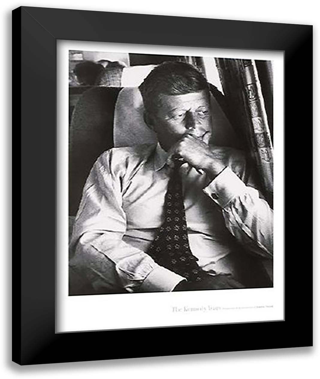 JFK Campaign, 1960 22x28 Black Modern Wood Framed Art Print Poster by Tretick, Stanley