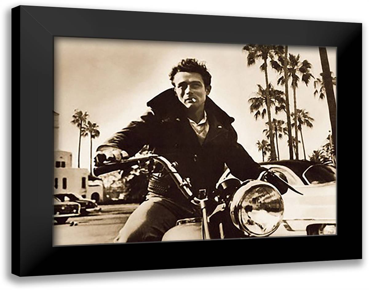 Letting Go 36x28 Black Modern Wood Framed Art Print Poster by White, Jeff