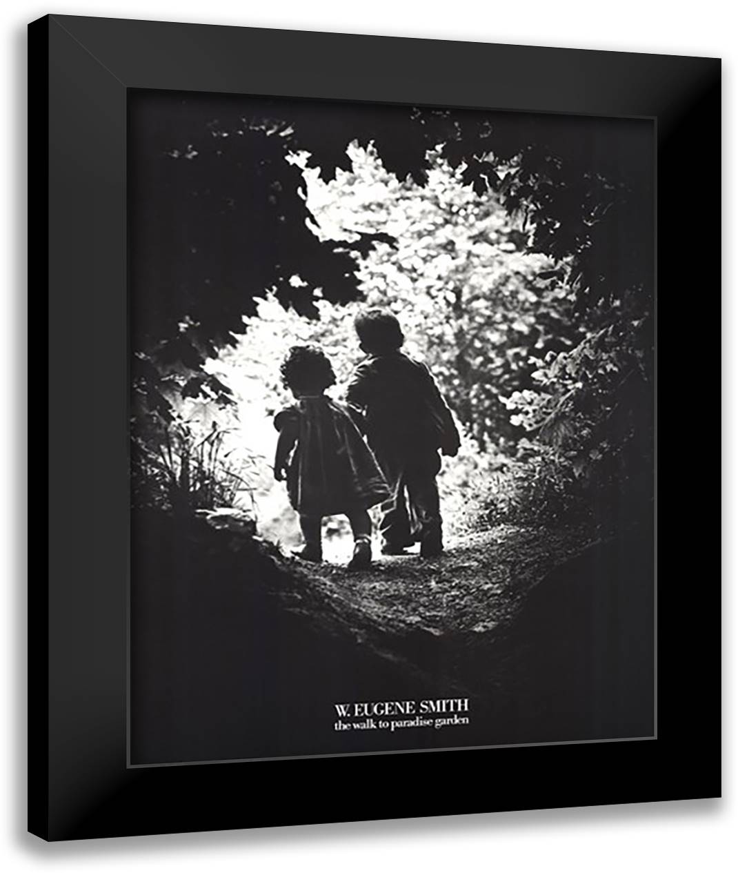 Walk to Paradise Garden 28x36 Black Modern Wood Framed Art Print Poster by Smith, W. Eugene