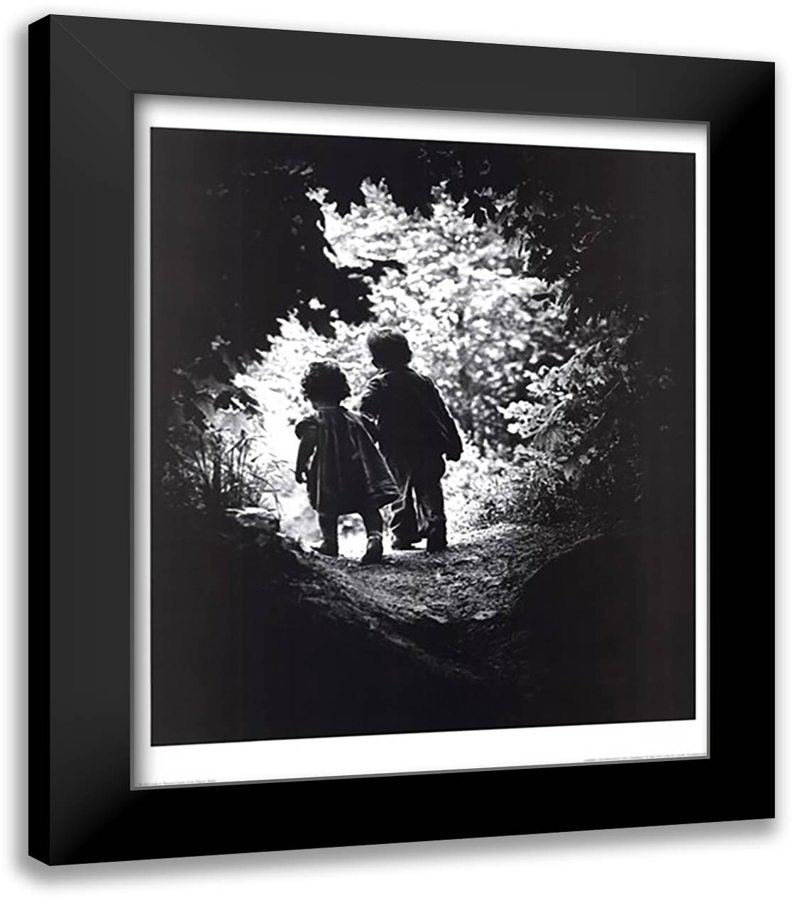 Walk to Paradise Garden 20x24 Black Modern Wood Framed Art Print Poster by Smith, W. Eugene