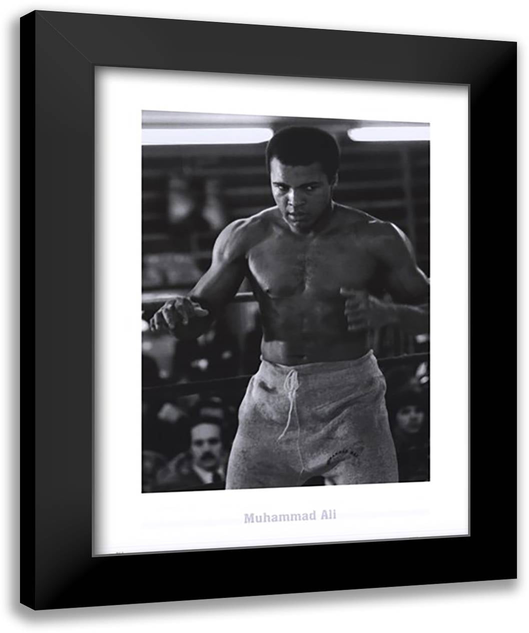 Muhammad Ali - Champ 28x36 Black Modern Wood Framed Art Print Poster