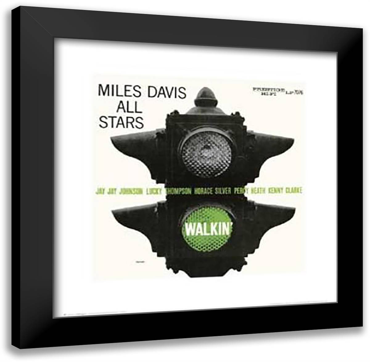Miles Davis All Stars - Walkin' 20x20 Black Modern Wood Framed Art Print Poster