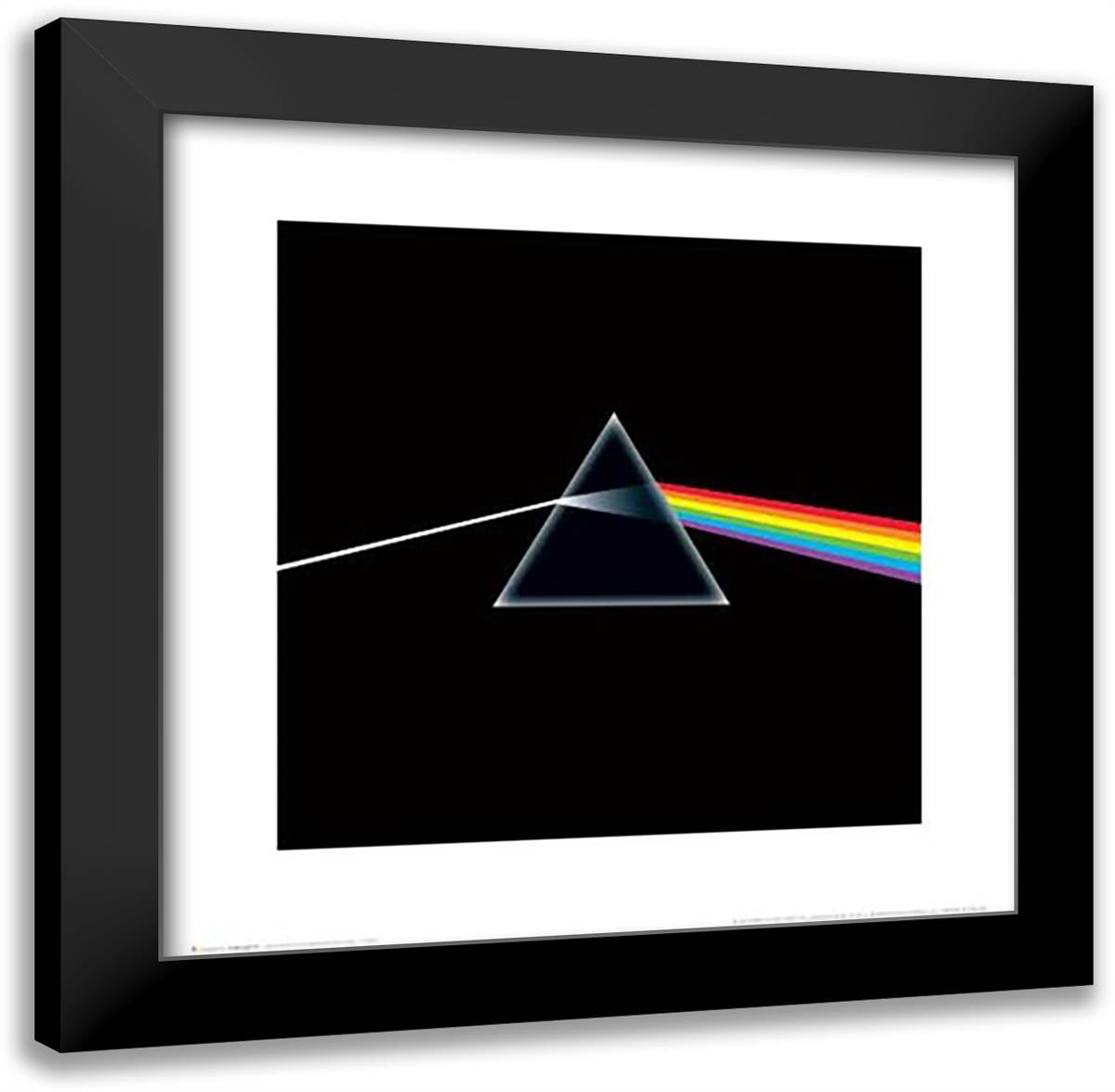 Pink Floyd - Dark Side 20x20 Black Modern Wood Framed Art Print Poster