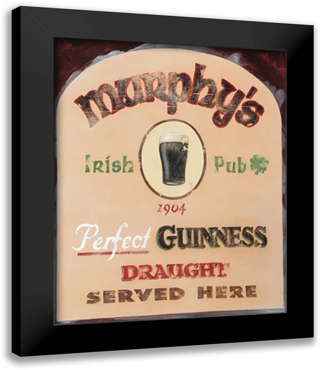 Murphy's Irish Pub 15x18 Black Modern Wood Framed Art Print Poster by Marrocco, David