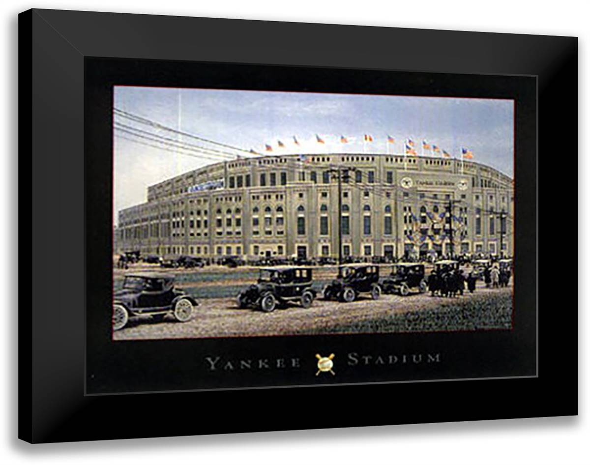Yankee Stadium 11x9 Black Modern Wood Framed Art Print Poster by Vlasak, Darryl