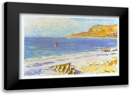 SAINTE ADRESSE 35x28 Black Modern Wood Framed Art Print Poster by Monet, Claude
