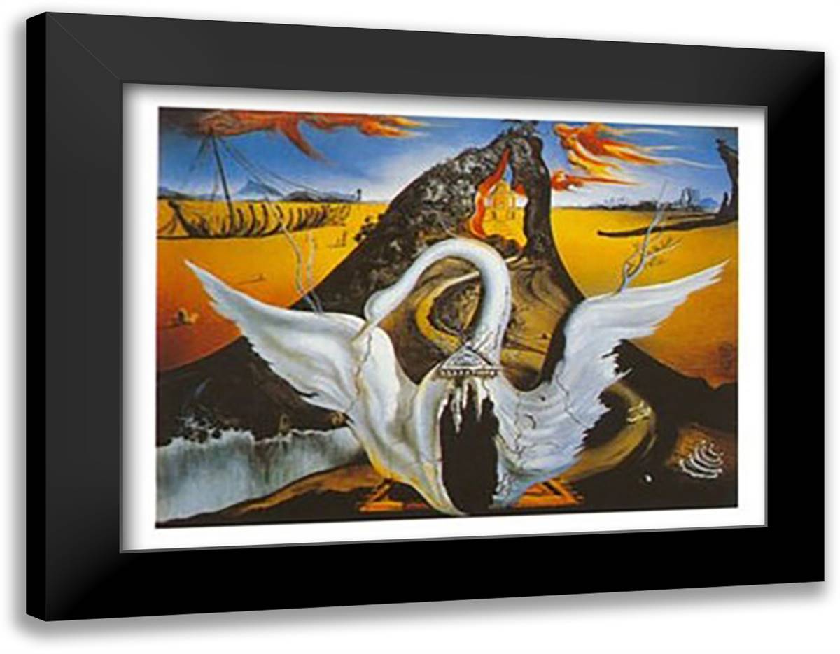 Bacchanale, c.1939 35x28 Black Modern Wood Framed Art Print Poster by Dali, Salvador