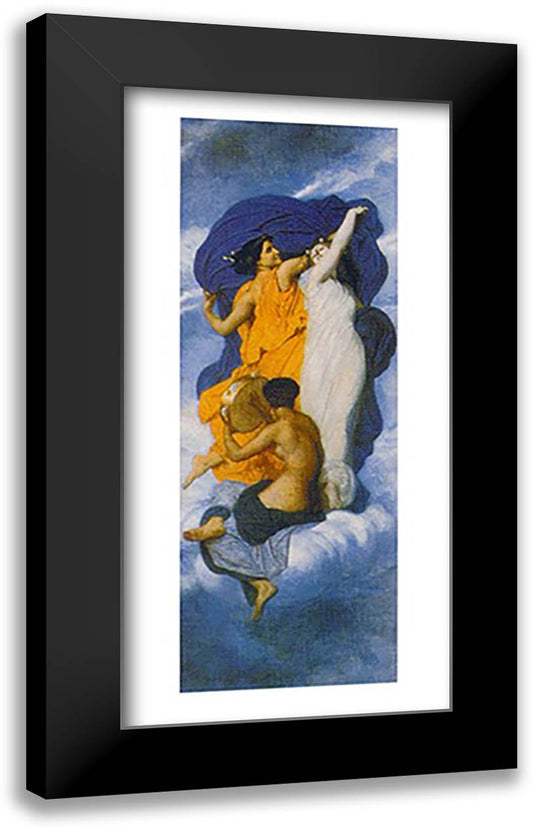 La Danse, c.1856 20x40 Black Modern Wood Framed Art Print Poster by Bouguereau, William Adolphe