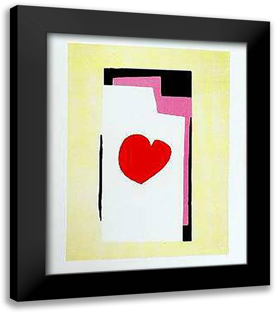 THE HEART 24x32 Black Modern Wood Framed Art Print Poster by Matisse, Henri