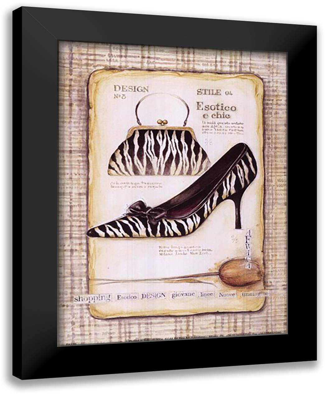 Night on the Town IV 9x11 Black Modern Wood Framed Art Print Poster by Mepas, G. P.