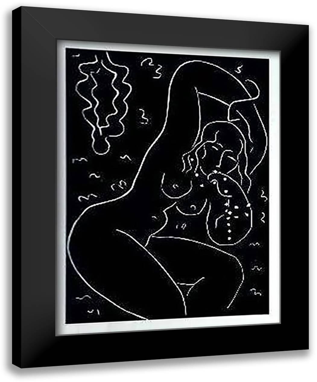 Nu au Bracelet 20x24 Black Modern Wood Framed Art Print Poster by Matisse, Henri