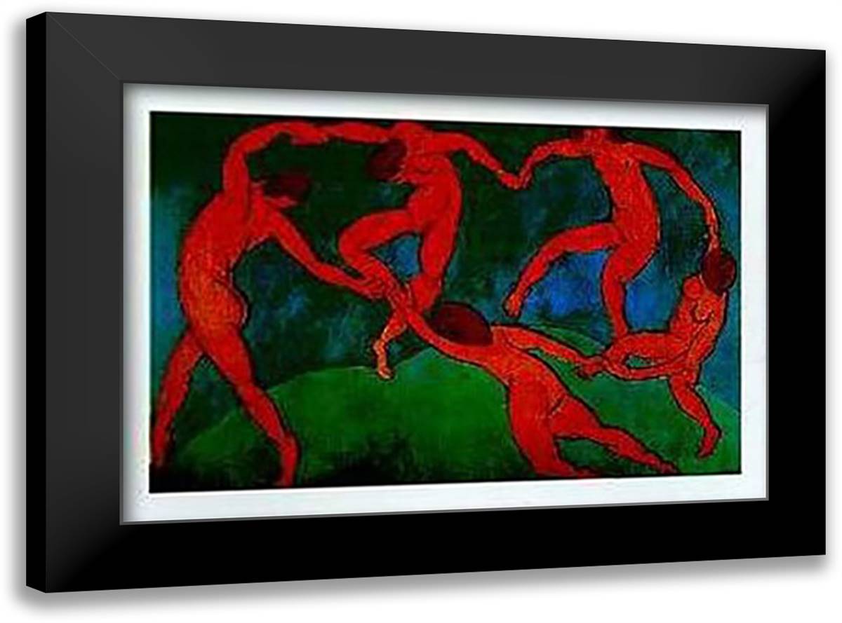 The Dance 24x20 Black Modern Wood Framed Art Print Poster by Matisse, Henri