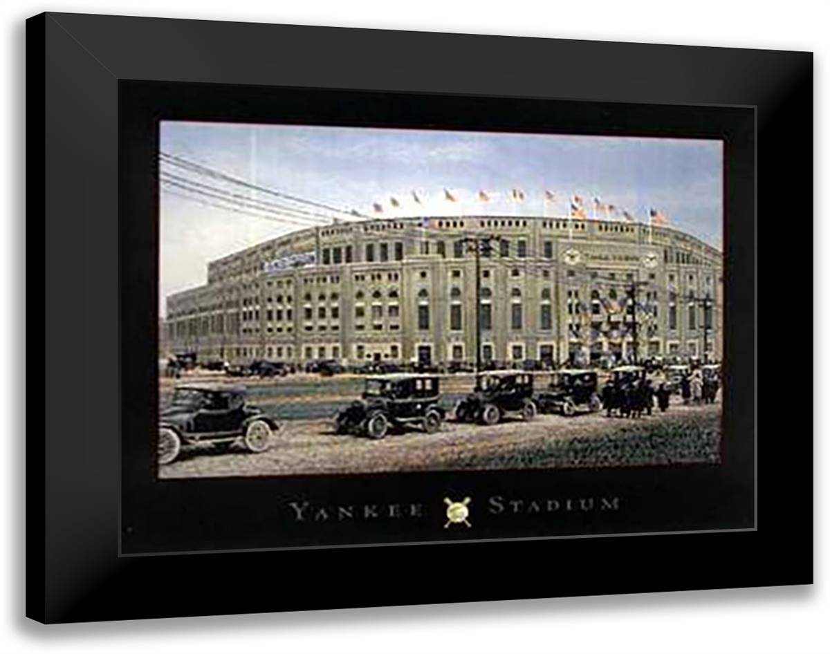 Yankee Stadium 11x9 Black Modern Wood Framed Art Print Poster by Vlasak, Darryl