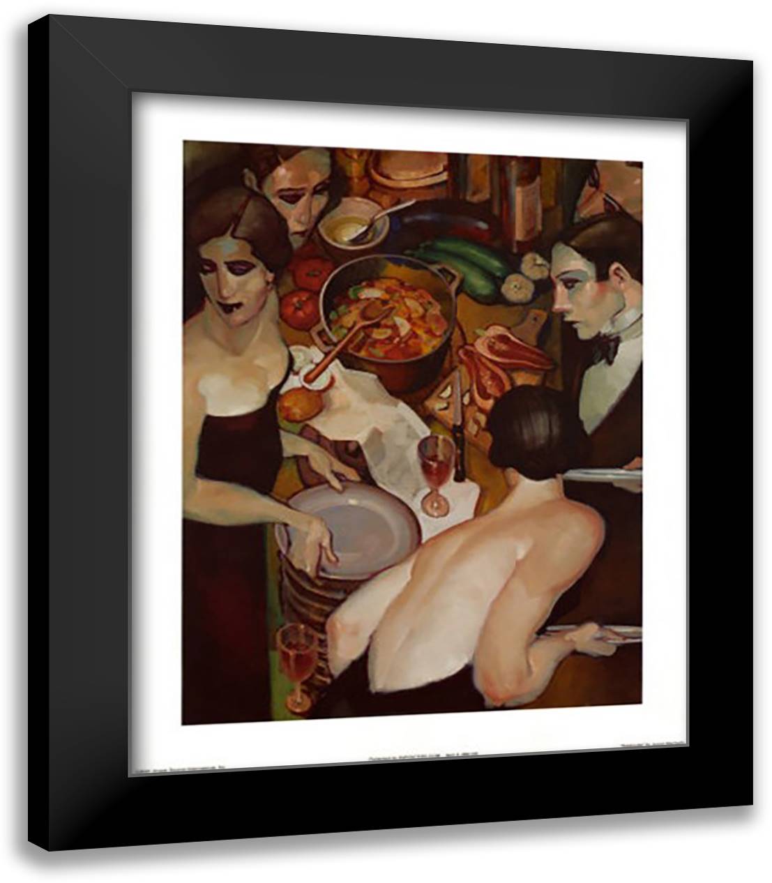 Ratatouille 15x18 Black Modern Wood Framed Art Print Poster by Machado, Juarez