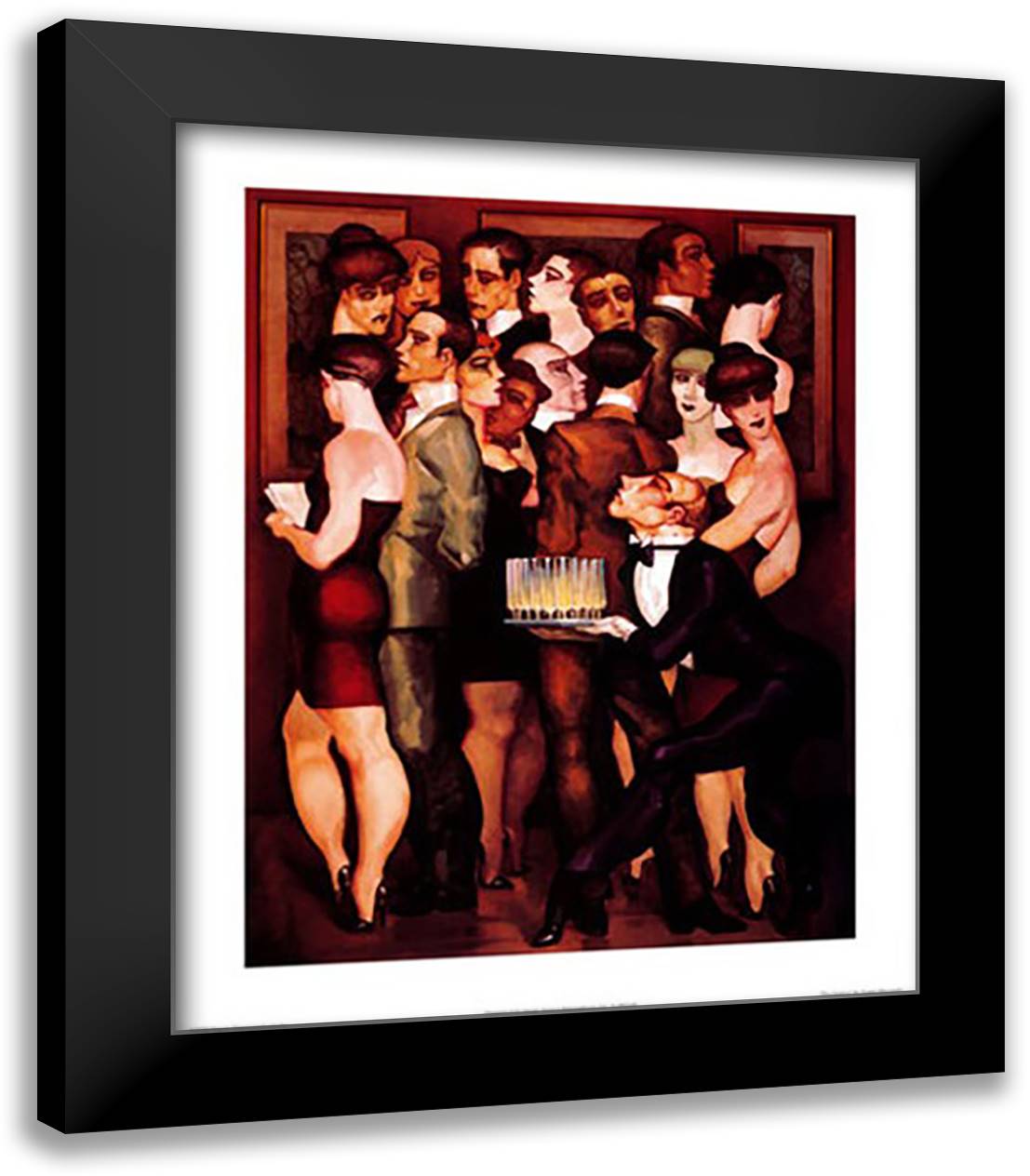 Gallery 15x18 Black Modern Wood Framed Art Print Poster by Machado, Juarez
