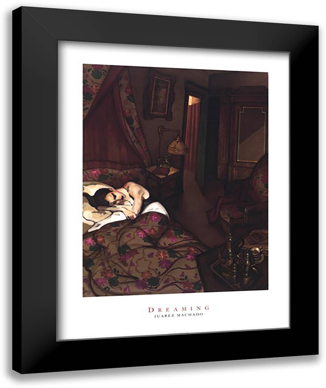 Dreaming 28x36 Black Modern Wood Framed Art Print Poster by Machado, Juarez