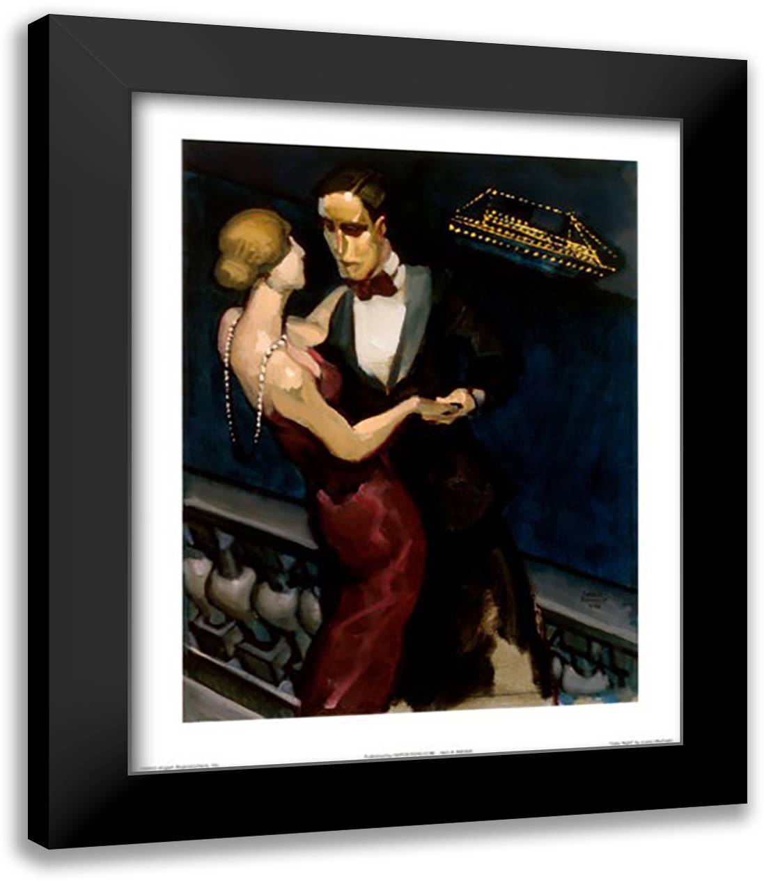 Gala Night 15x18 Black Modern Wood Framed Art Print Poster by Machado, Juarez