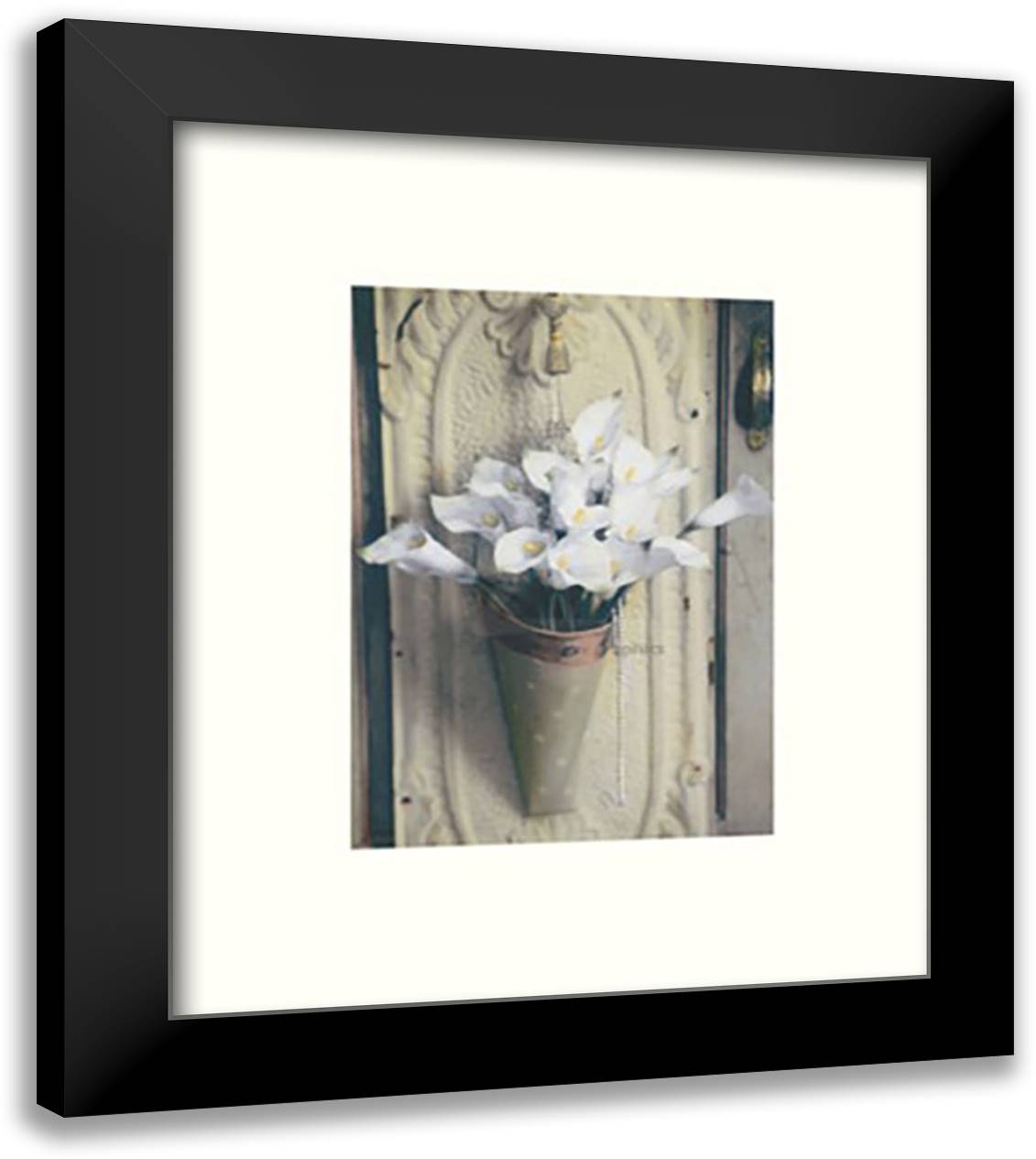 Calla Lilies 13x15 Black Modern Wood Framed Art Print Poster by Addison, Rhonda