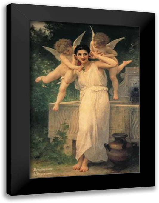 L'innocence 28x40 Black Modern Wood Framed Art Print Poster by Bouguereau, William Adolphe