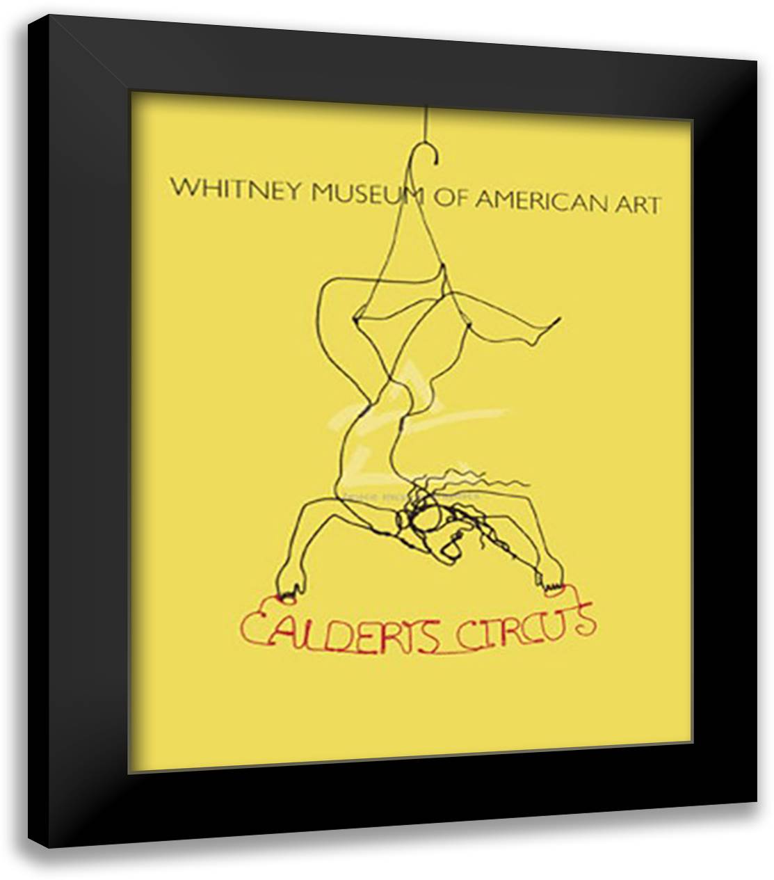 Calder's Circus, 1926-31 (serigraph) 28x34 Black Modern Wood Framed Art Print Poster by Calder, Alexander