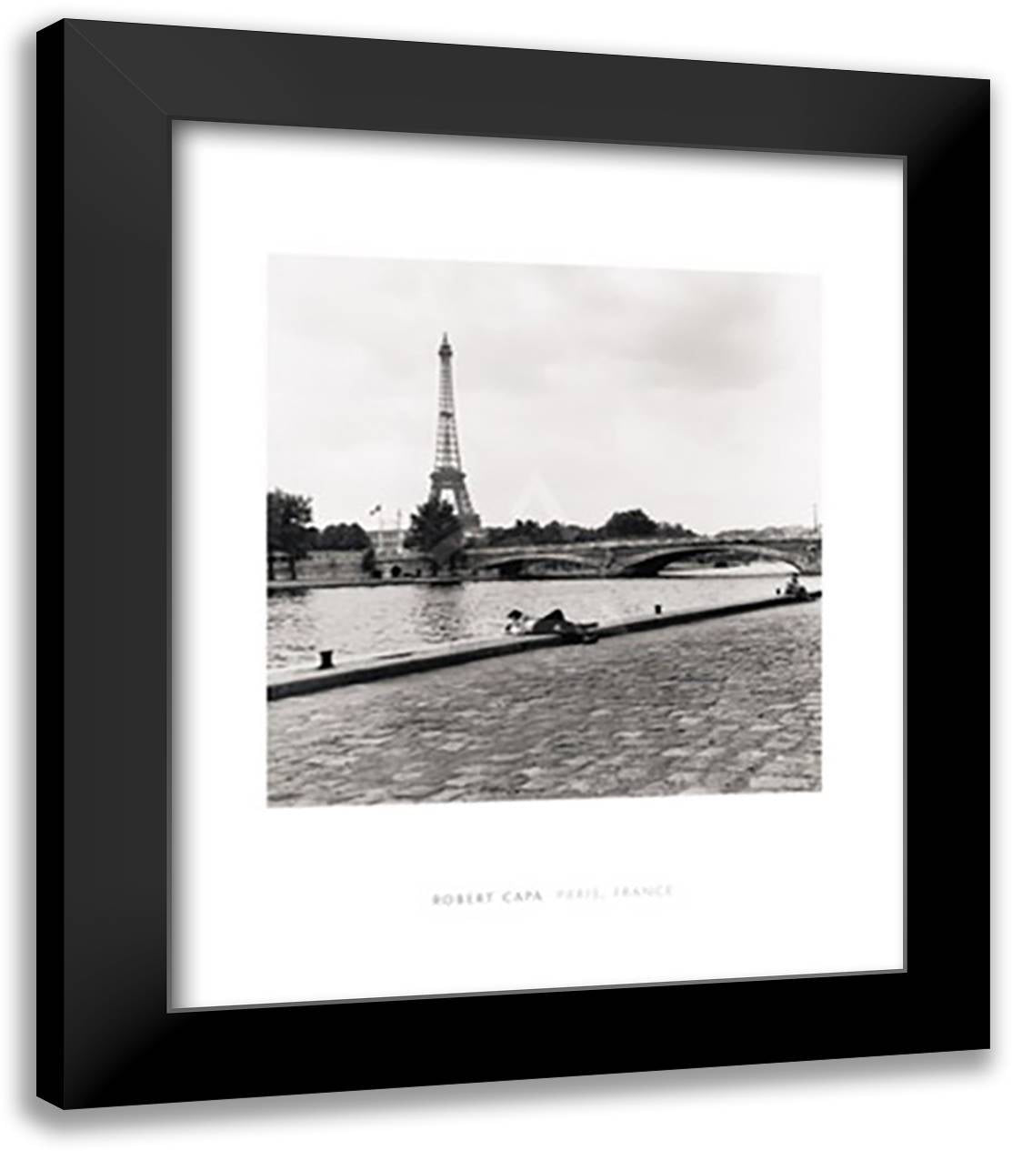 Paris, France, 1952 20x24 Black Modern Wood Framed Art Print Poster by Capa, Robert