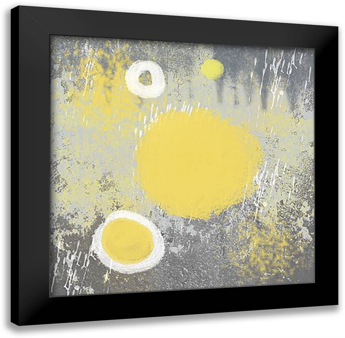 Soft Glow 16x16 Black Modern Wood Framed Art Print Poster by Clark, Erin