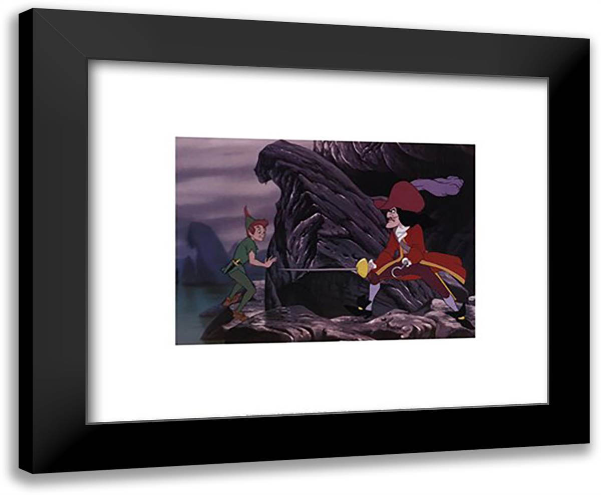 Stand By Smee, While I Take A Look Around 24x20 Black Modern Wood Framed Art Print Poster by Disney
