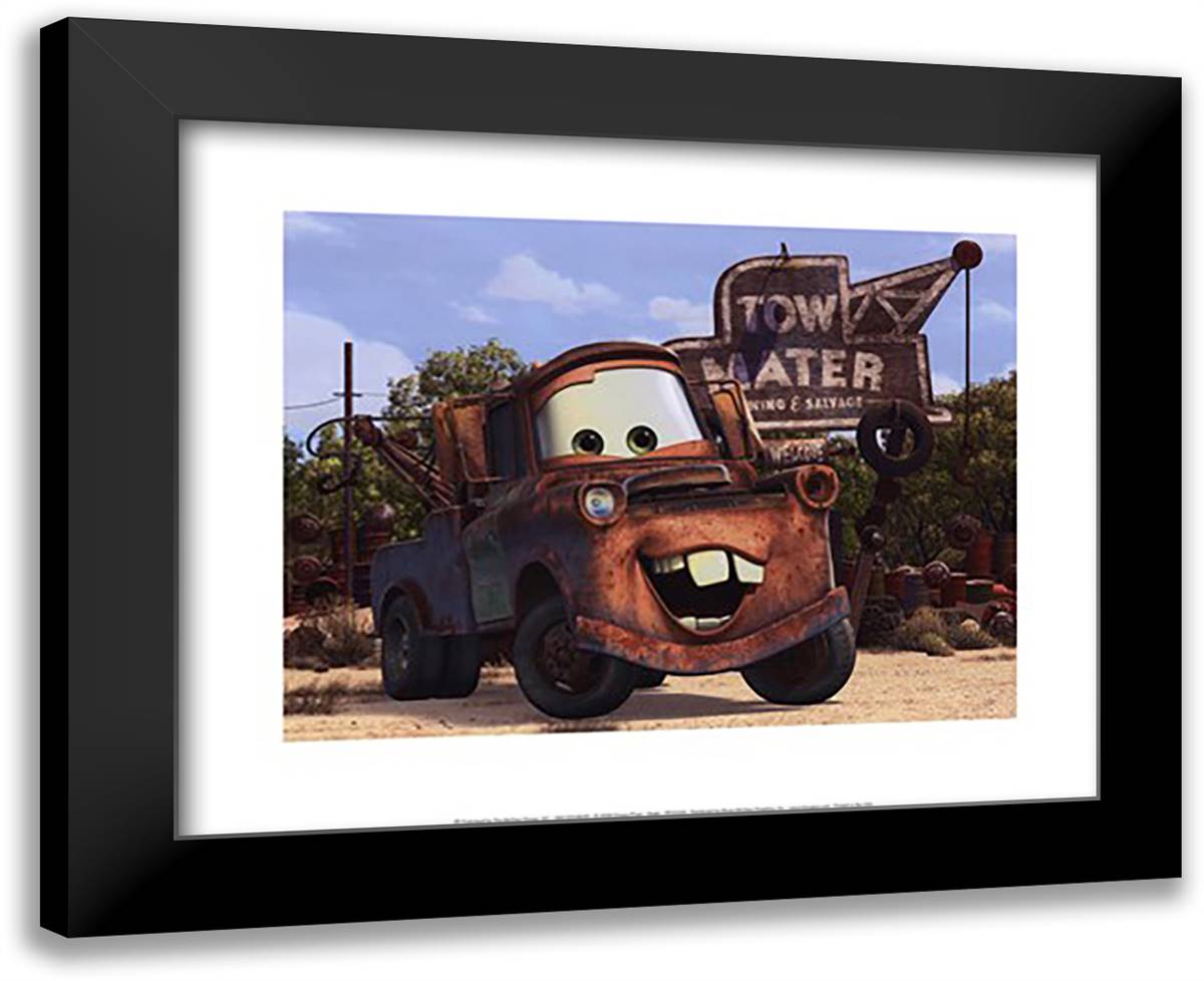 Mater 18x15 Black Modern Wood Framed Art Print Poster by Disney