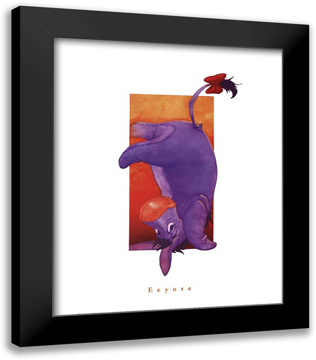 Eeyore 15x18 Black Modern Wood Framed Art Print Poster by Disney