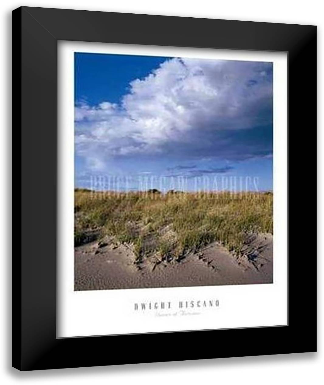 Dunes of Autumn 28x36 Black Modern Wood Framed Art Print Poster by Hiscano, Dwight
