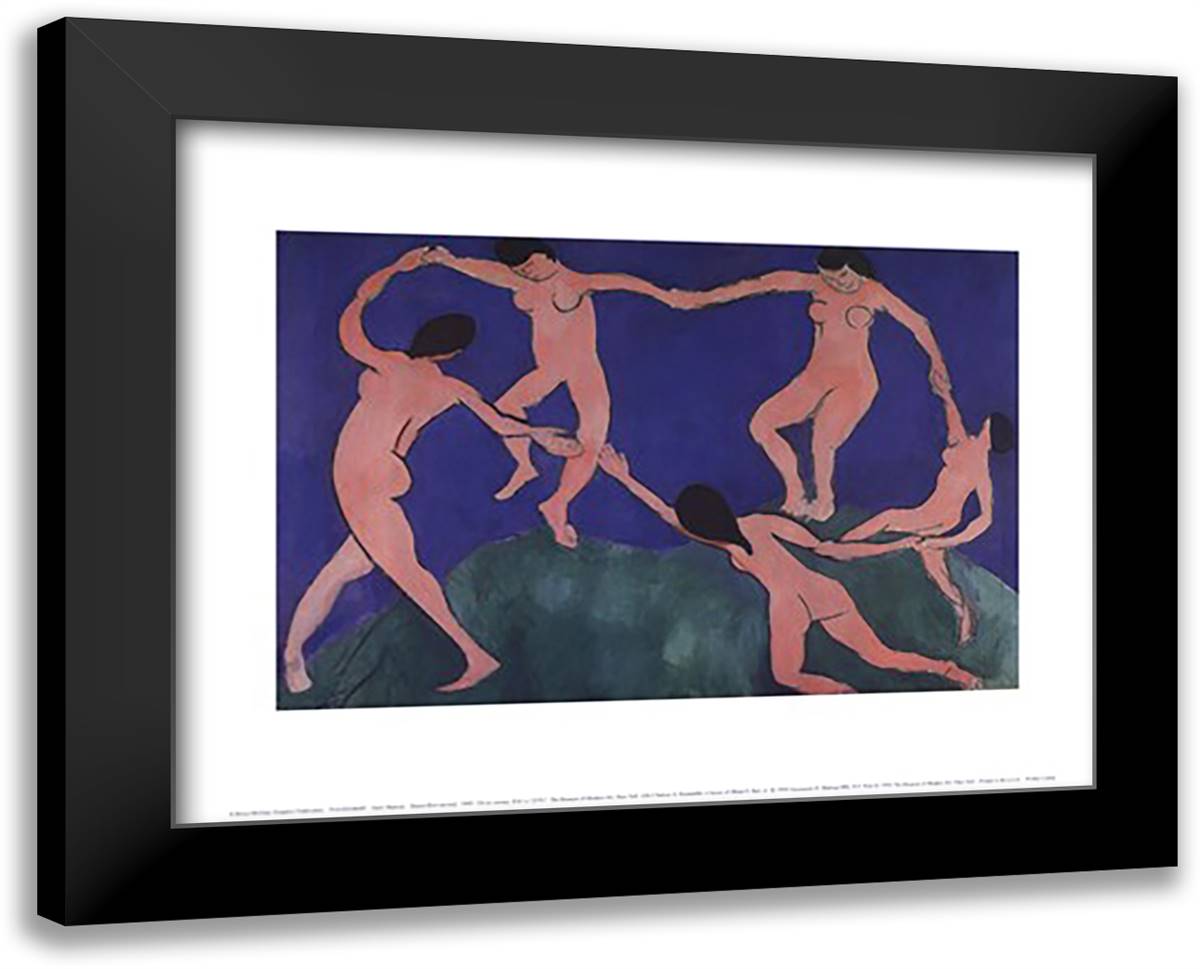 Dance 18x15 Black Modern Wood Framed Art Print Poster by Matisse, Henri