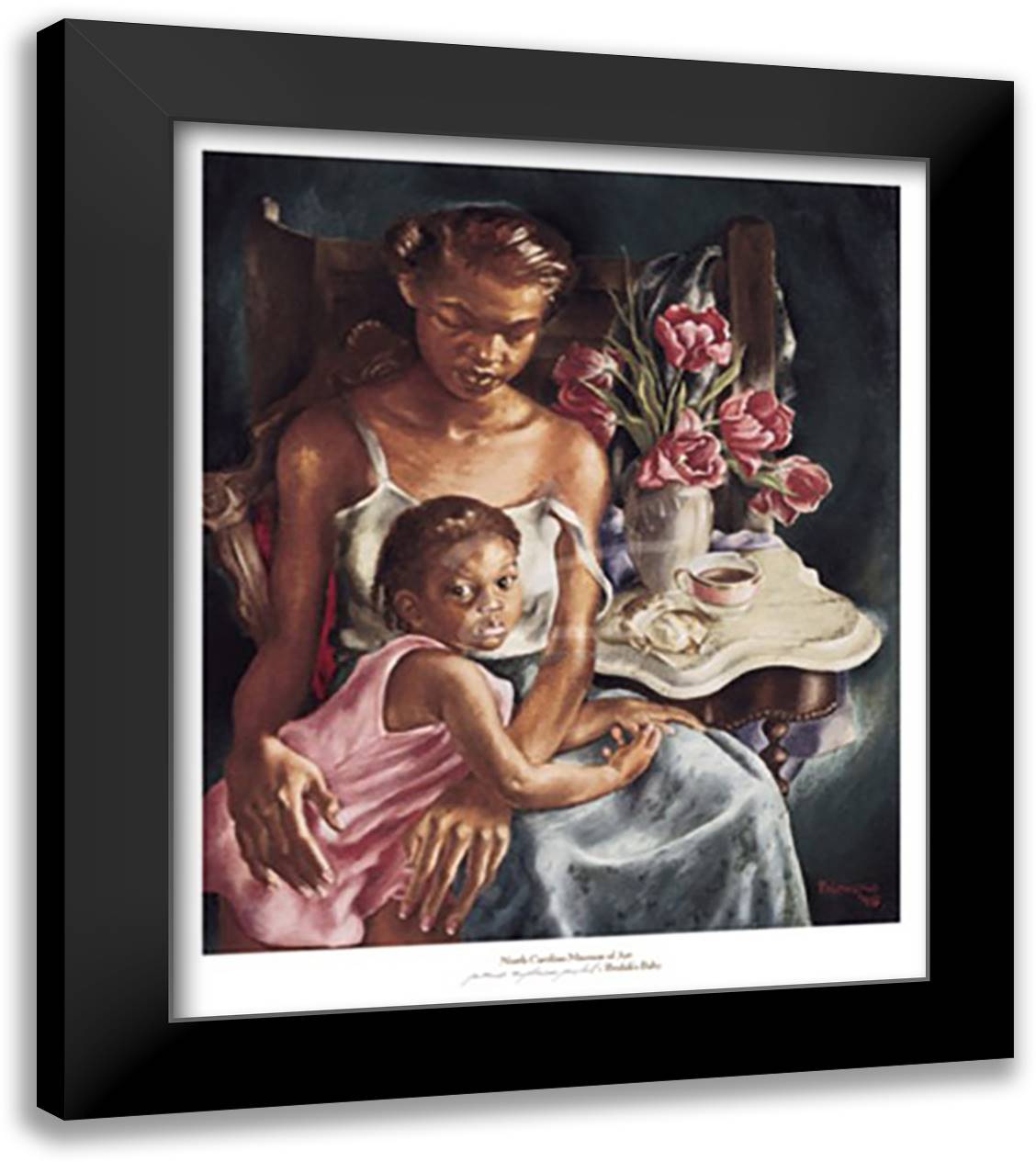 Beulah's Baby 28x34 Black Modern Wood Framed Art Print Poster by Paschal, Primrose McPherson