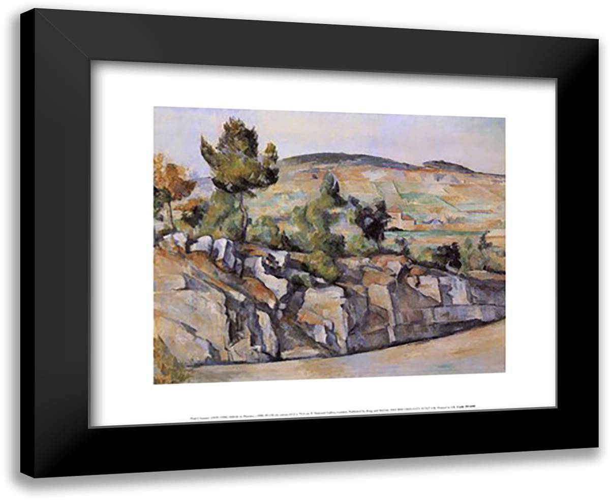 Hillside in Provence, c.1886 18x15 Black Modern Wood Framed Art Print Poster by Cezanne, Paul