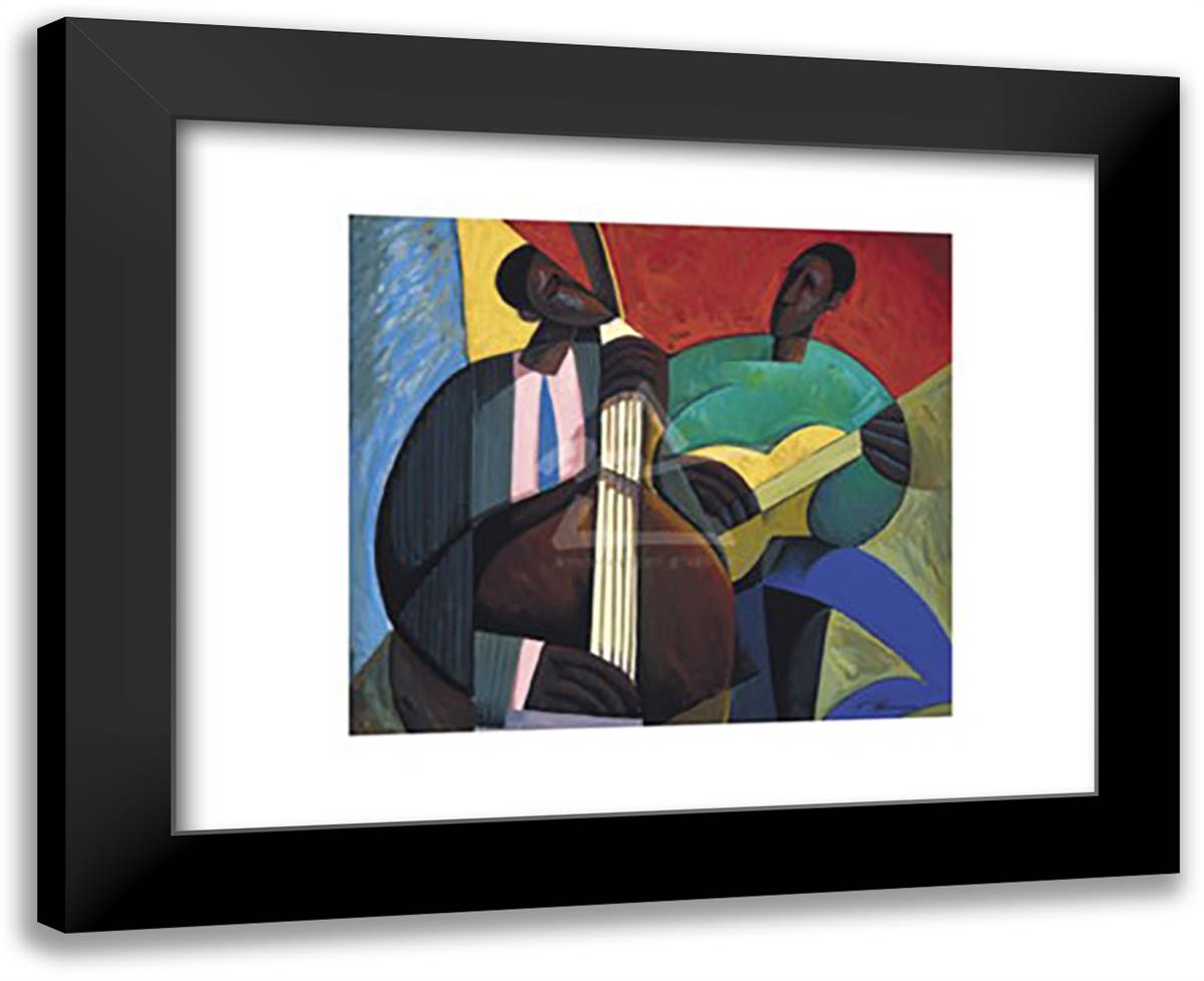 Reminiscing 18x15 Black Modern Wood Framed Art Print Poster by Holston, Joseph