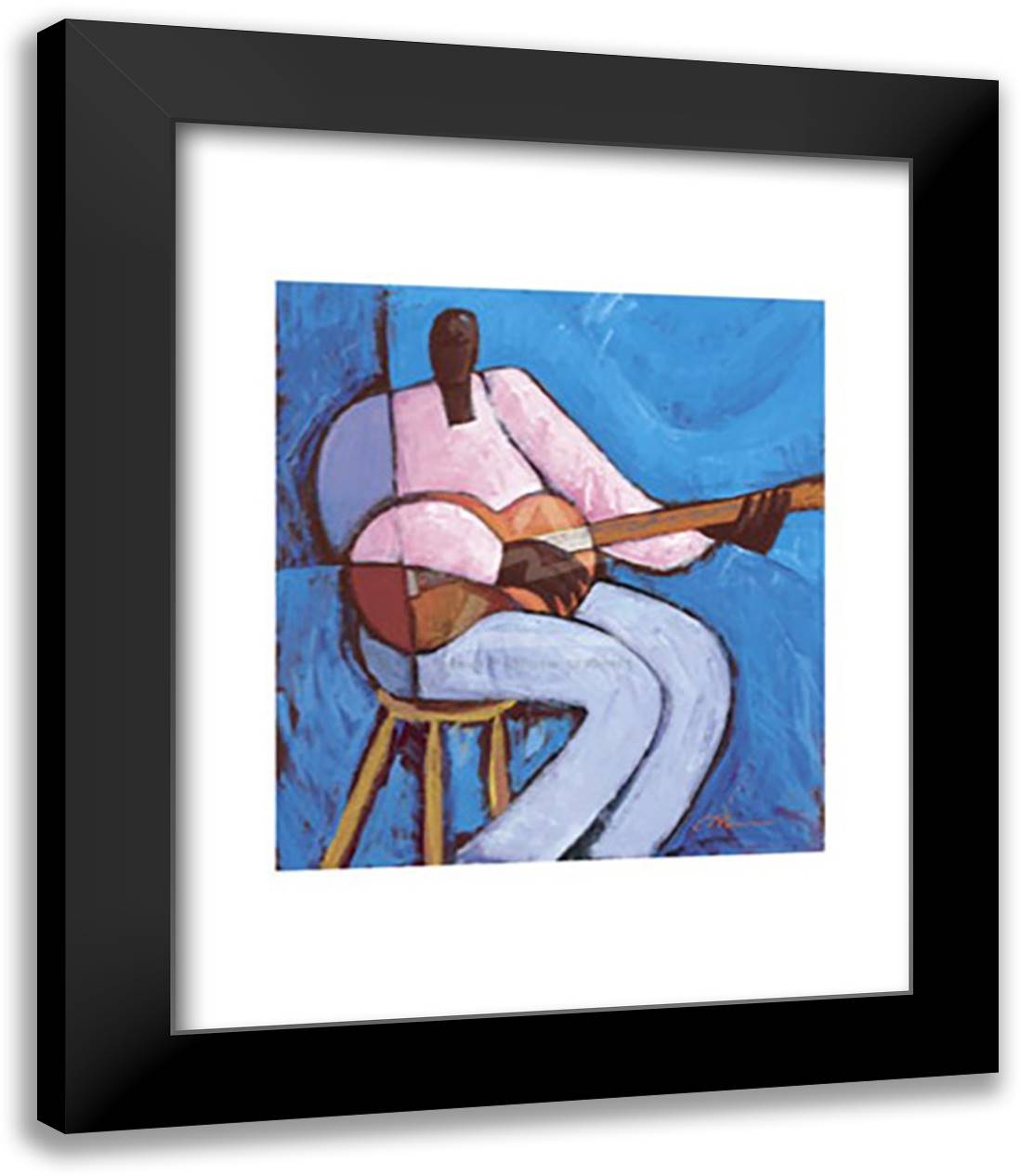 Strings in the Night 15x18 Black Modern Wood Framed Art Print Poster by Holston, Joseph