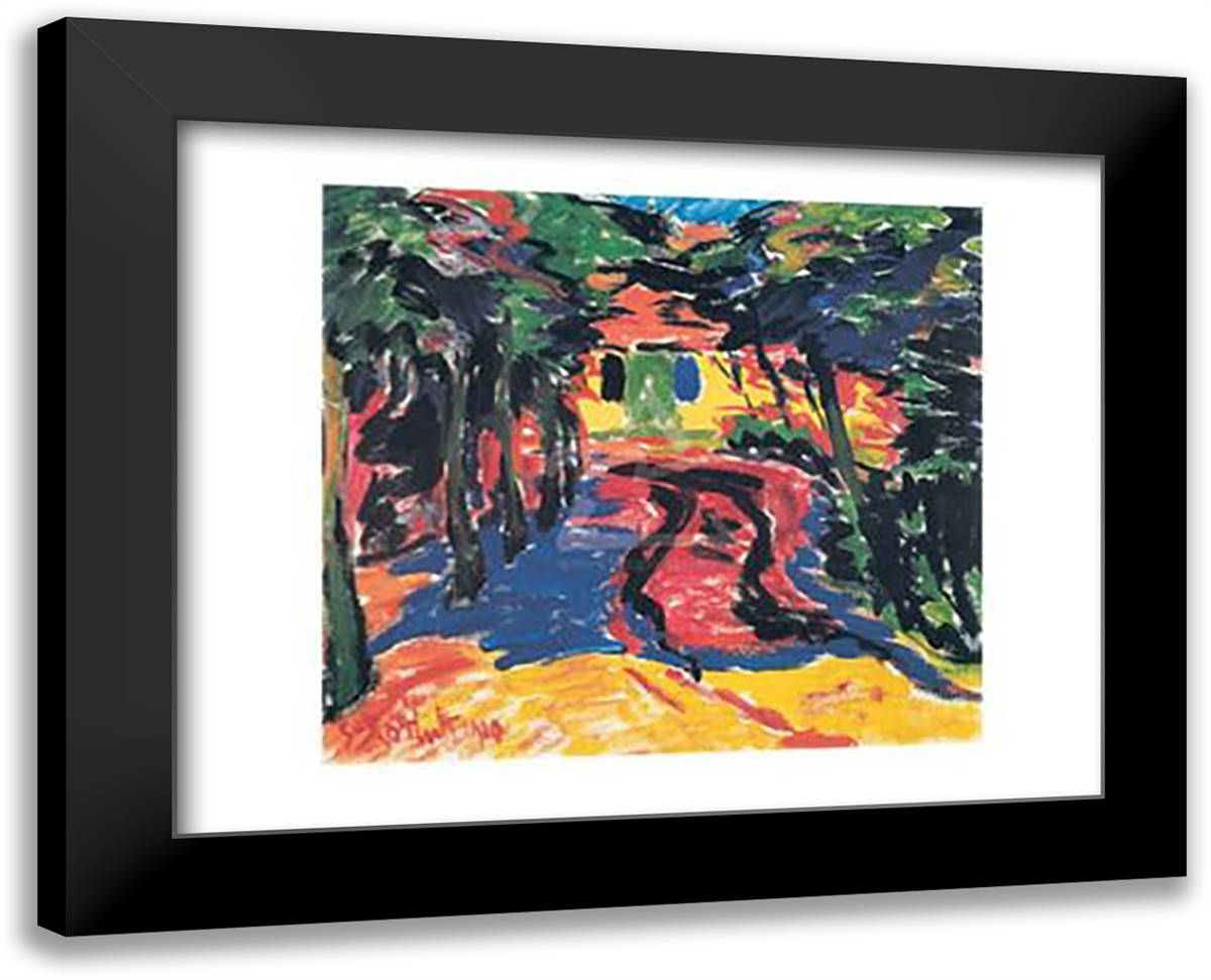 Gateway, 1910 18x15 Black Modern Wood Framed Art Print Poster by Schmidt-Rothluff, Karl