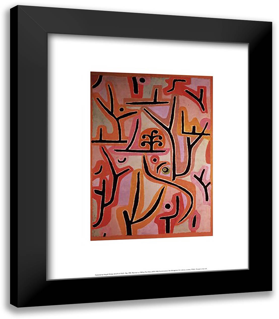 Park bei Lu, c.1938 15x18 Black Modern Wood Framed Art Print Poster by Klee, Paul